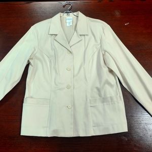 Ralph Lauren Khaki Cotton/Silk Blazer